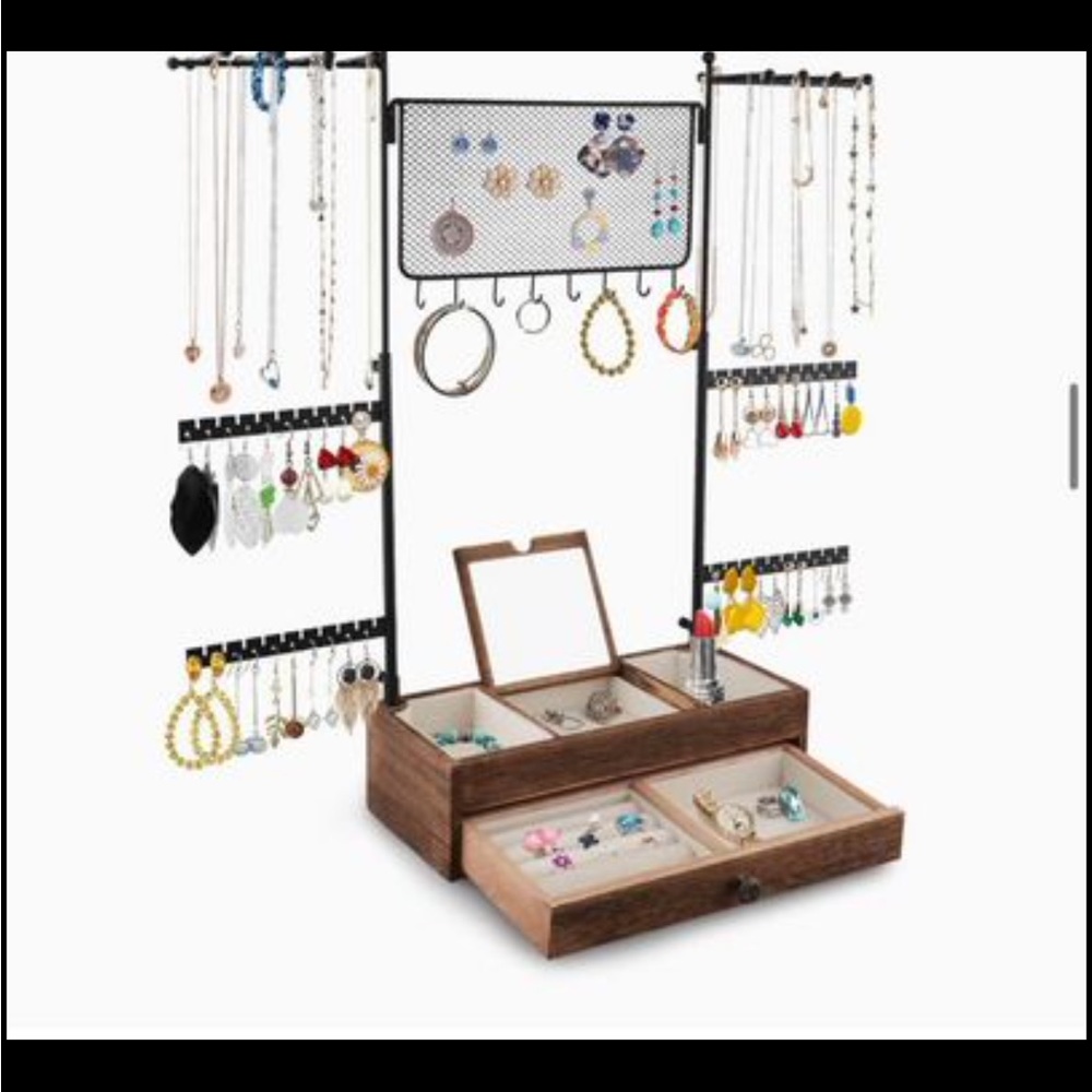 ⭐️ Jewelry Organizer Holder- Wooden Jewelry Drawer